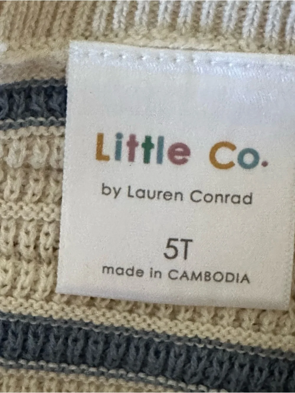 Little Co. Lauren Conrad 2-piece knit summer outfit toddler girls 5T NEW organic